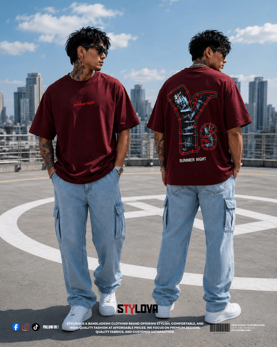 Drop Shoulder T Shirt | SF-04